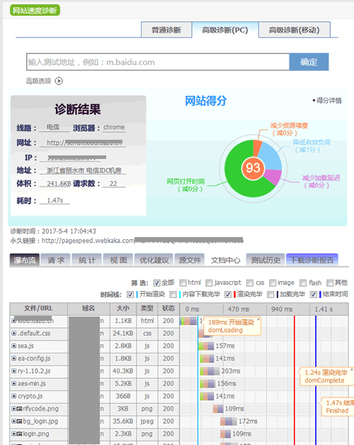 WP Fastest Cache后緩存效果檢測(cè)