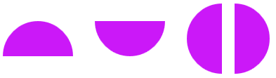 CSS3畫(huà)各種方向的半圓