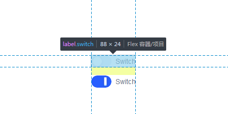 .switch是設置開關按鈕容器的樣式