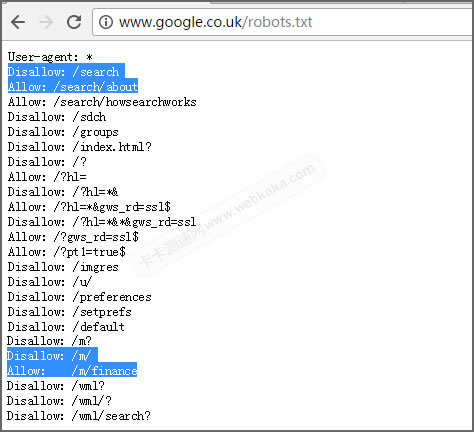 robots.txt Disallow和Allow上下級(jí)目錄或文件的寫法